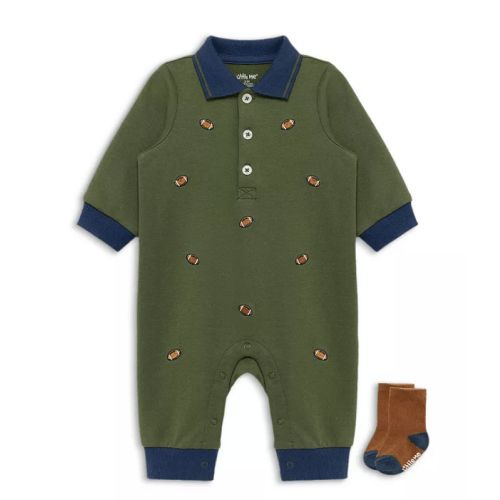 Boys' Football Coverall & Socks Set - Baby