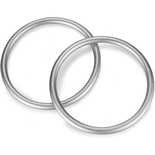 Accmor Baby Sling Ring 3 inch Aluminium Wrap Rings Soft Carrier Ring Accessory for Infants Toddlers Newborn Kids, Works with Your Own Material or Convert Wrap to Sling (Silver)