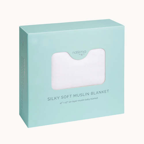 6 Layer Muslin Baby Towel and Blanket - White