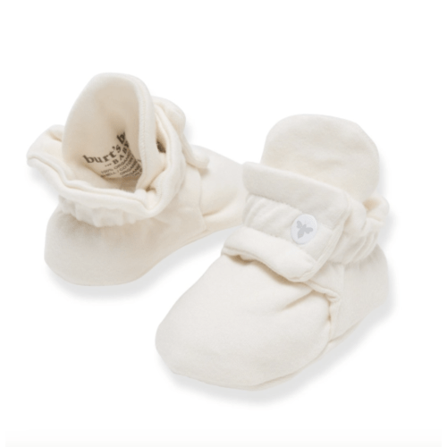 Solid Adjustable Organic Baby Booties | Burt's Bees Baby™