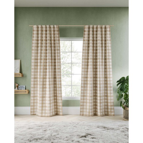 Gingham Blackout Curtain
