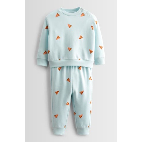 Print Fleece Sweatshirt & Joggers Set, 6M
