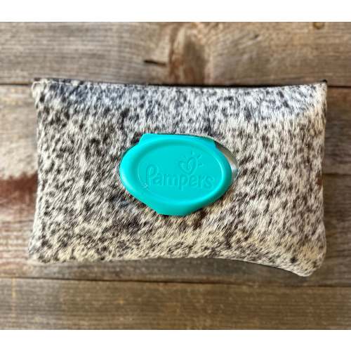 Cowhide baby wipes case