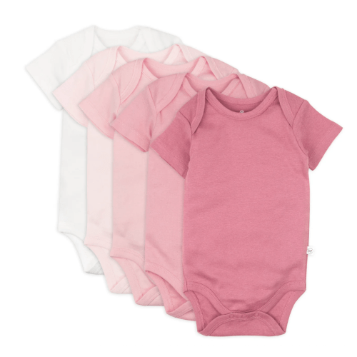 5-Pack Organic Cotton Short Sleeve Bodysuits | Honest Baby Clothing