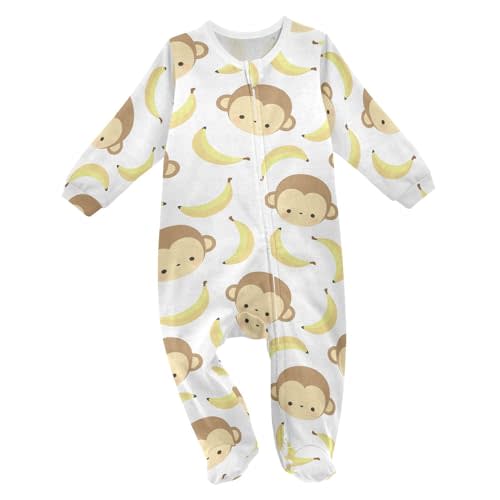 Dussdil Baby One-Piece Footies Newborn Rompers Pajamas Cotton Footed Pjs for Sleep Play Boys Girls