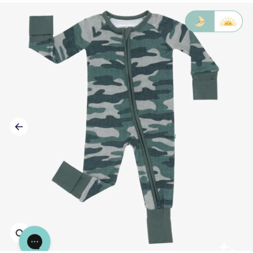 Vintage Camo Zippy - Little Sleepies