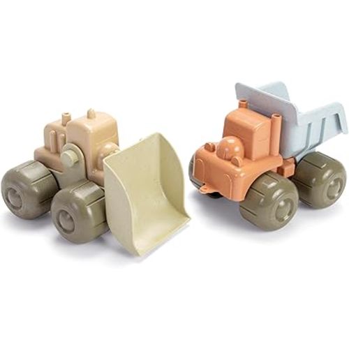 Dantoy Organic Line Hand Excavator and Truck 2 Pack 24 Months +