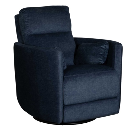 Durham Indigo Swivel Power Recliner