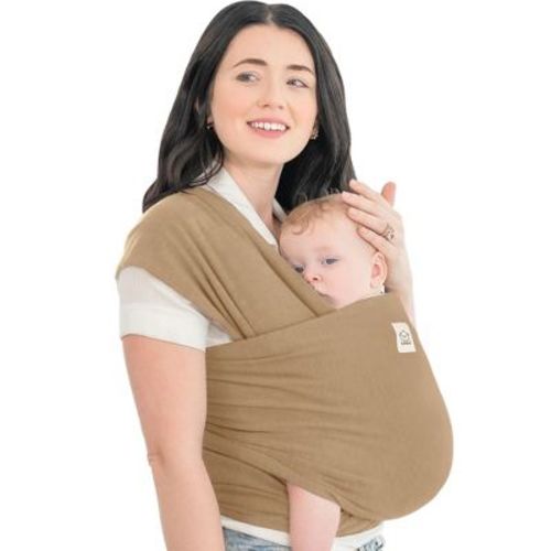 Keababies Original Baby Wraps Carrier, Baby Sling Carrier, Stretchy Infant Carrier For Newborn, Toddler (trendy Black)