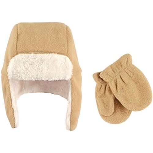 Hudson Baby Baby Fleece Trapper Hat and Mitten Set