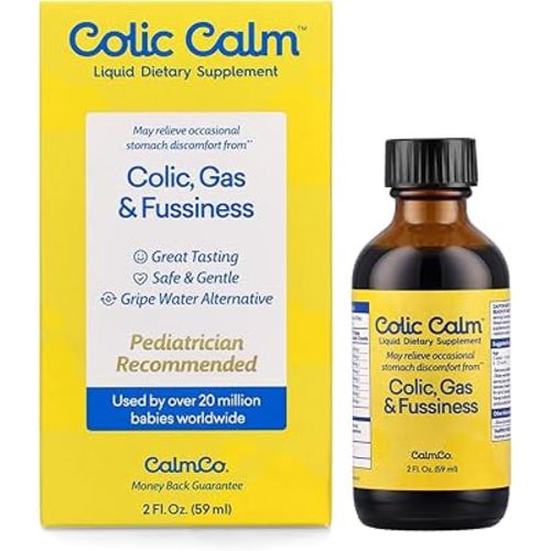 Colic Calm Gripe Water, Colic & Infant Gas Relief Drops, 2 Ounce