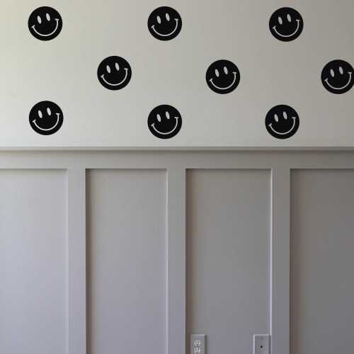 Smiley Vinyl Wall Sticker Decals | bedroom decor | boy girl wall decor| nursery decor