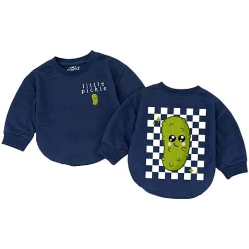 Little Pickle Baby Romper - Newborn Pickle Boy Girl Outfit Vegan Infant Sweatshirt Vegetable Clothes Shower Gift