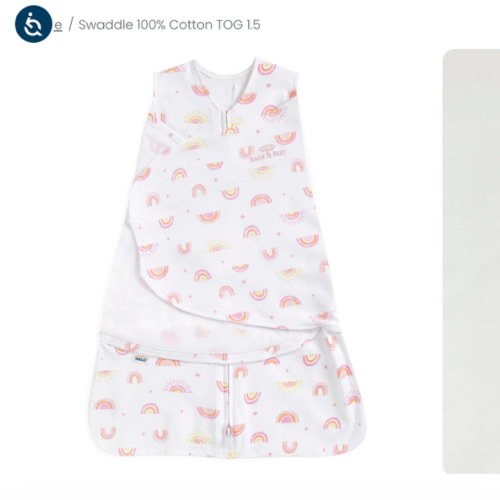 Sunshine Rainbows Cotton Newborn Swaddle | HALO