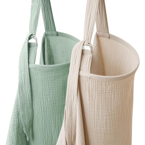 2 Pack Muslin Nursing Cover for Breastfeeding, Soft & Breathable 100% Cotton Breastfeeding Cover up