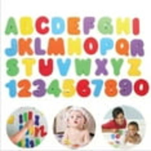 Dosaele Bath Toys 36-Piece Set. Stick-On Foam Letters & Numbers by Baby Bibi. Full Set Floating Waterproof Bathroom Alphabet Toys. Bathtub Educational Toy