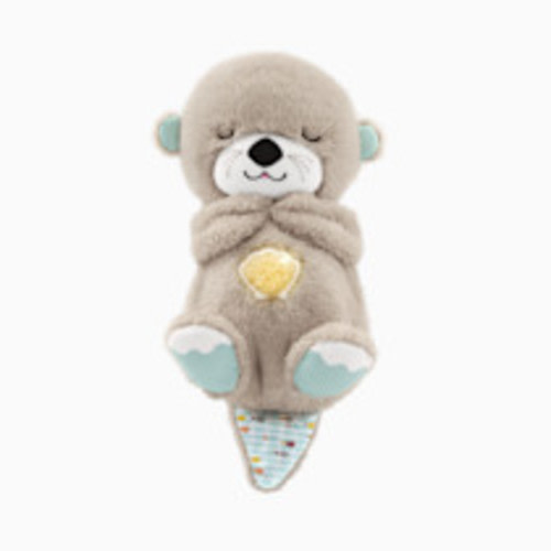 Fisher-Price Baby Toy Soothe 'n Snuggle Otter Portable Plush Sound Machine with Music Lights & Breathing Motion for Newborns 0+ Months