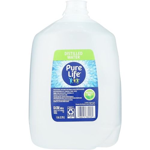 Pure Life Distilled Water, 1-Gallon, Plastic Bottled Water (1 Pack), Side Handle