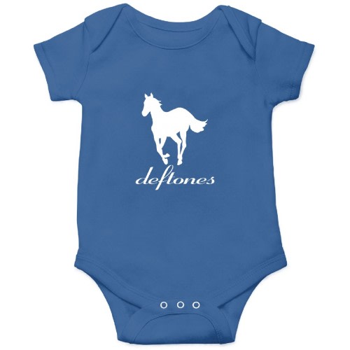 Vintage Deftone White Pony Onesies Kids's Short Sleeve Onesie 12M Black sold by Garypfielding | SKU 372398535 | Printerval