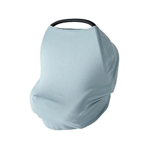PurComfy Baby Car Seat Cover, Supersoft Bamboo Viscose Carseat Cover for Infant Boys & Girls, Breathable Multi-Use Breastfeeding Covers, Canopy for Carrier, Stroller, Shopping Cart & High Chair