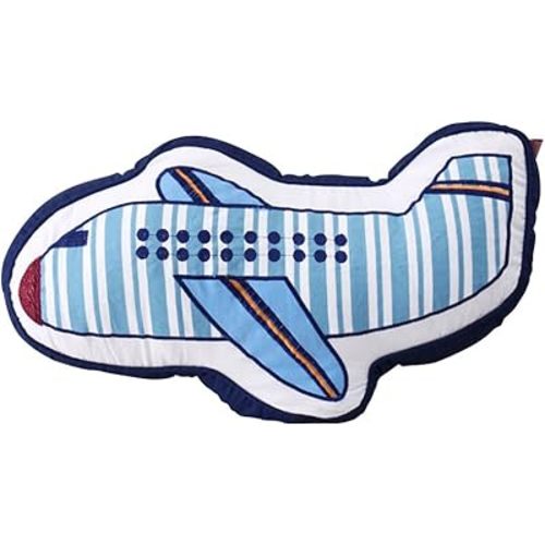ABREEZE Airplane Shaped Pillow Decorative Pillows Bed Decor Little Girls Boys Toy Cute Room Decor & Plane Pillow for Bedroom Sofa Chair