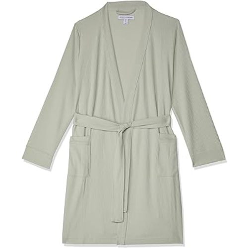 Amazon Essentials Women's Lightweight Waffle Mid-Length Robe (Available in Plus Size)