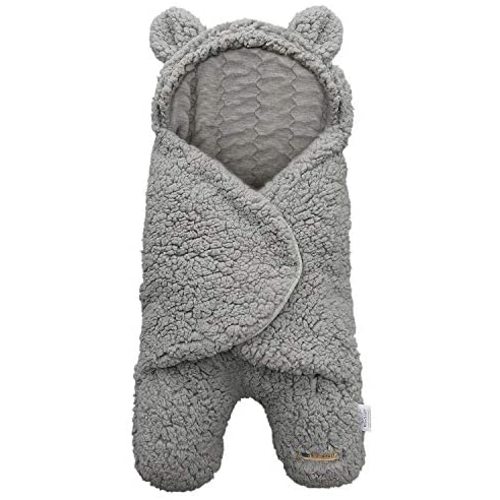 BlueSnail Newborn Receiving Blanket Baby Sleeping Wrap Swaddle(Light Gray)