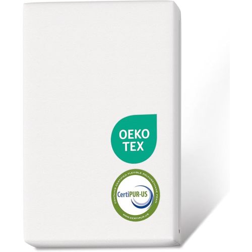 Pack and Play Mattress (38"x26"x1.5'') Certified, Hypoallergenic Dual-Sided Portable Crib Mattress Pad for Play Pen, Babies Toddlers, Soft, Waterproof, Machine Washable Cover, Standard Size