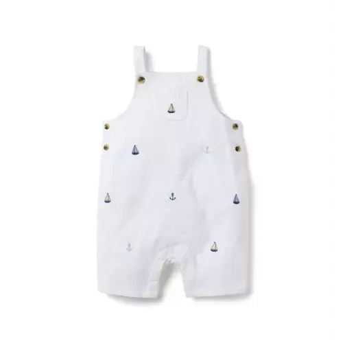 Baby White Anchor Baby Sailboat Overall by Janie and Jack