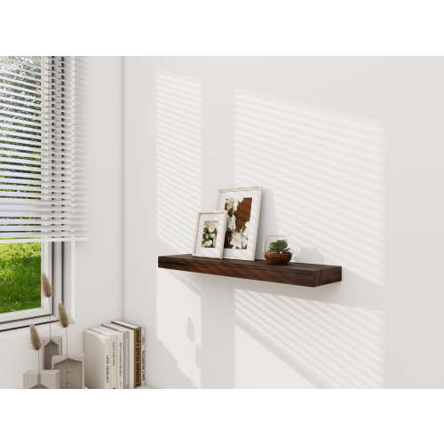 Mainstays Walnut 23" Wood Floating Shelf