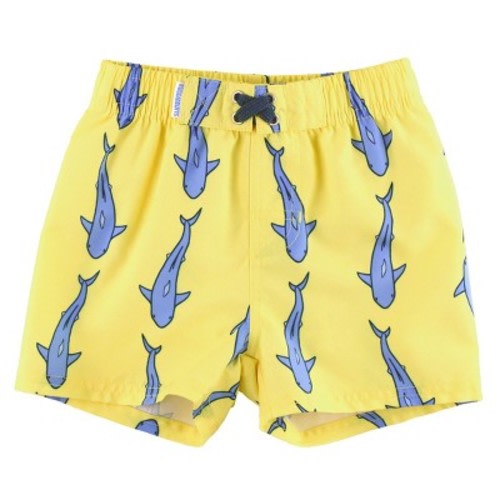 RuggedButts Boys Swim Trunks, Color: Jawsome, Size: 6-12 months