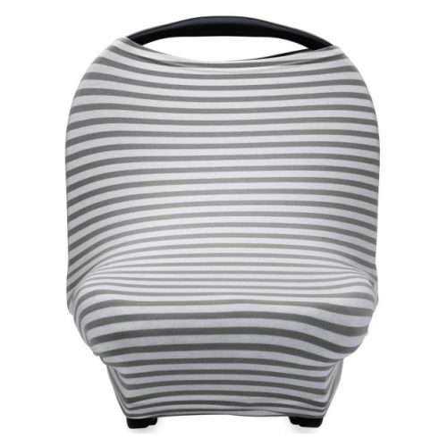 Parker Baby Co. 4 In 1 Car Seat Cover - Gray/white Stripes