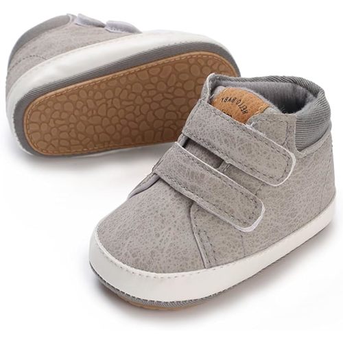 E-FAK Baby Shoes Boys Girls Infant Sneakers Non-Slip Rubber Sole Toddler Crib First Walker Shoes