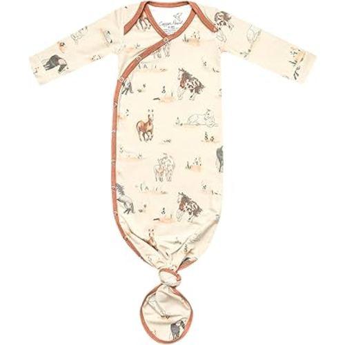 Copper Pearl Newborn Knotted Gown Montana