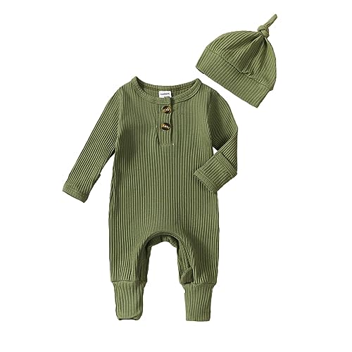 Twopumpkin Newborn Baby Boy Knit Jumpsuit Sweater Romper Newborn Coming Home Outfit Infant Fall Winter Clothes Outfits