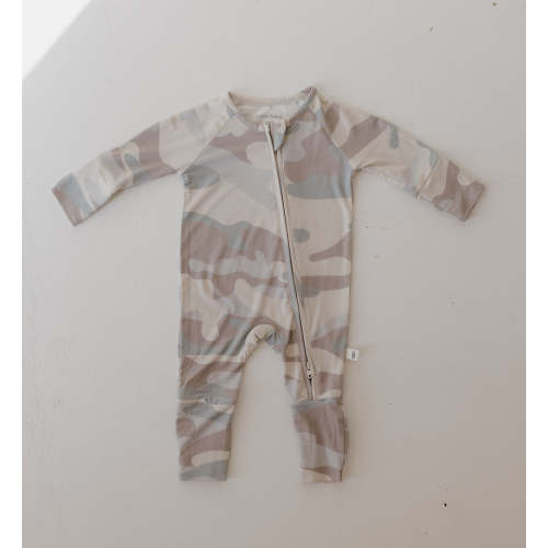 Bamboo Zip Pajamas | Camo