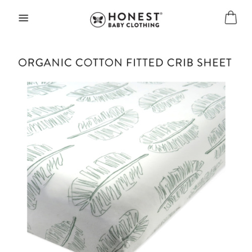 Organic Cotton Fitted Crib Sheet | Honest Baby Clothing