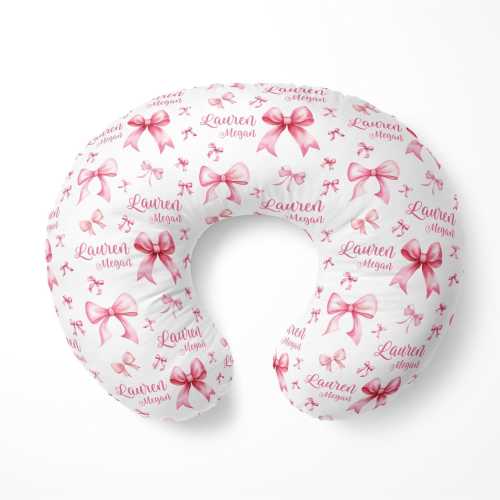 Coquette Nursing Pillow Cover, Coquette Nursing Pillow Cover, Coquette Nursing Cover, Baby Pillow Cover, Bow Nursing Cover for Mom, G90