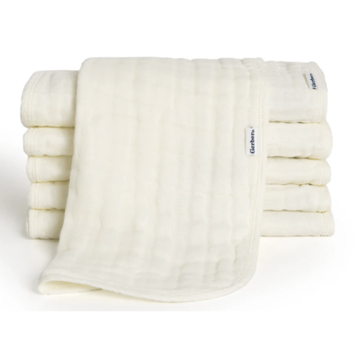 6-Pack Baby Neutral Vanilla Muslin Burp Cloths – Gerber Childrenswear