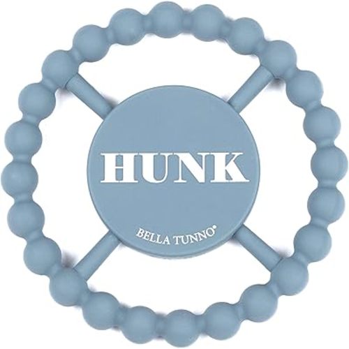 Baby Teether by Bella Tunno, Silicone Teethers for Babies 3-6 months, 6-12 months, Baby Toys, Pacifier, Teething Relief, Boys, Girls, Hunk
