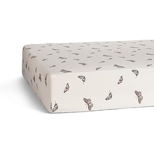 Parker Baby Soft & Durable Fitted Baby Crib Sheets | Snug Fit for Standard Crib Mattresses | Machine Washable, Fade-Resistant & Modern Nursery Designs