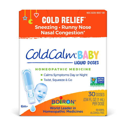 Boiron ColdCalm Baby Liquid Dose. Homeopathic Medicine for Cold Relief, Sneezing, Runny Nose, 30 Single Liquid Doses HSA/FSA Eligible