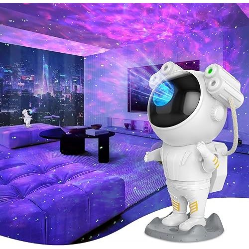 Astronaut Light Projector with Nebula, Astronaut Galaxy Star Projector Starry Night Light, Timer & Remote Control, Bedroom Ceiling Projector, Best Gifts for Children & Adults