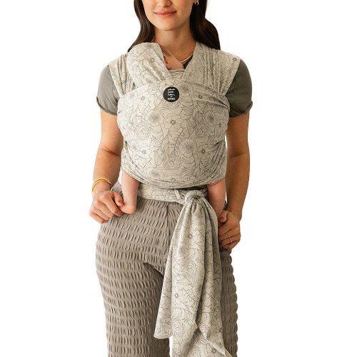 Moby Classic By Petunia Pickle Bottom Print Wrap Baby Carrier - Seaside Poppies