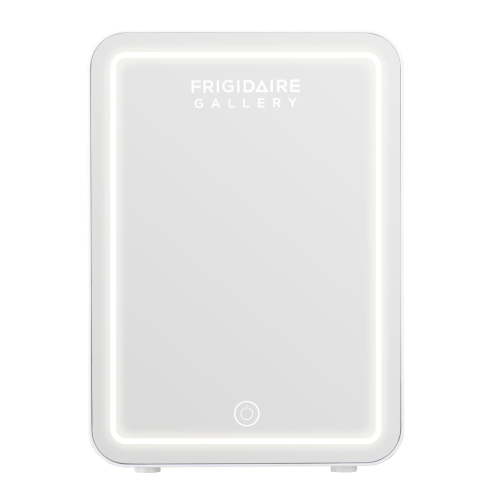 Frigidaire 9 Can Mini Cooler / Skincare Fridge, Built In Mirror And Light