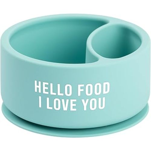Bella Tunno Silicone Suction Bowl for Toddlers and Babies, Food Grade BPA Free Silicone, Non Slip Suction Base, Microwave & Dishwasher Safe, Ideal Baby-Led Weaning & Self Feeding Bowl, Miss Mess