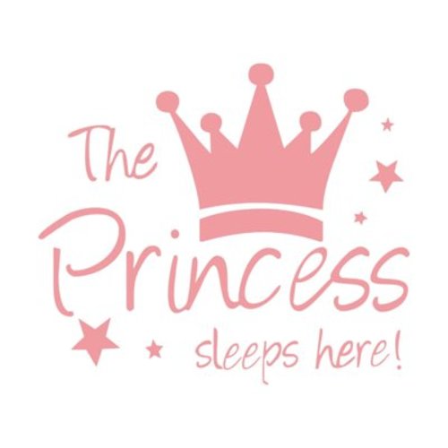 pdqouc Removable The Princess Wall Sticker Wall Sticker Girls Bedroom Decor Baby Room Art Decal Christmas Holiday Party Props Xmas Vintage Decorations