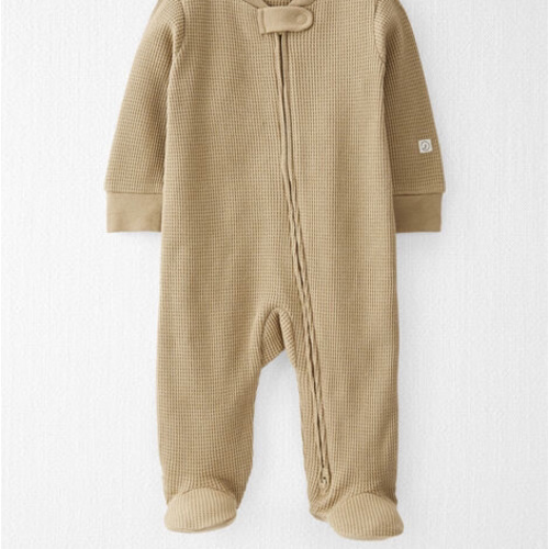 Baby Organic Cotton Waffle Knit Sleep & Play Pajamas