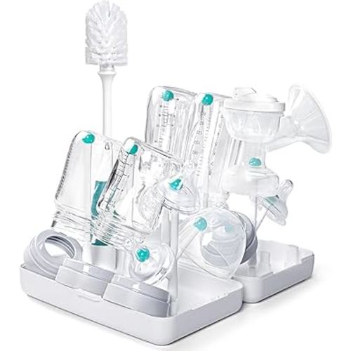 Termichy Travel Baby Bottle Drying Rack, Compact Size with Large Capacity for Working Mom, Visit Families, Friends or Camping with Baby Teal