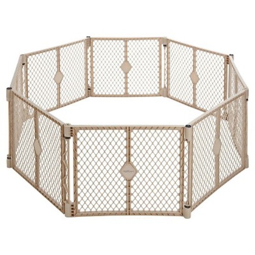 Toddleroo by North States Superyard Indoor Outdoor 8 Panel Freestanding Gate